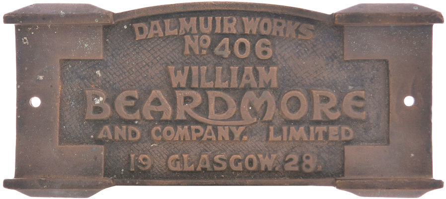 Beardmore works plate