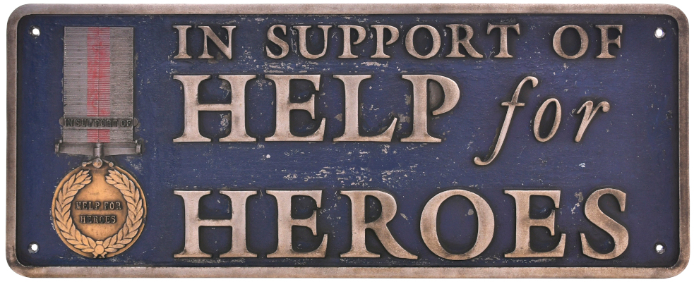 Help For Heros Nameplate