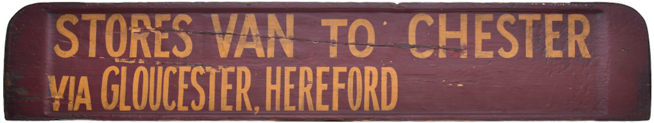 A stores van route board