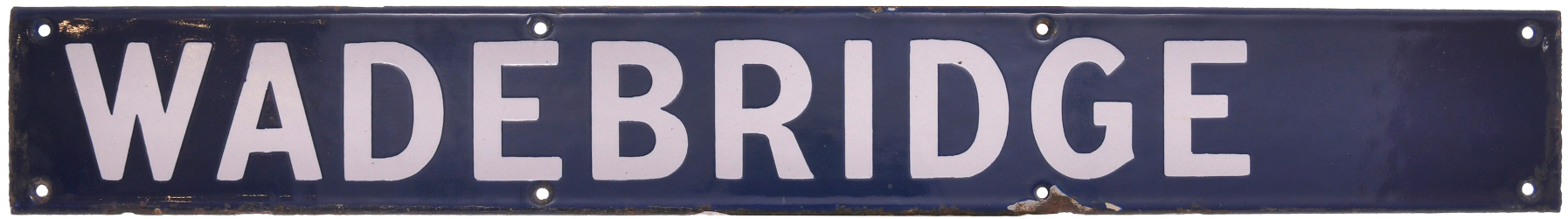 Wadebridge enamel destination plate